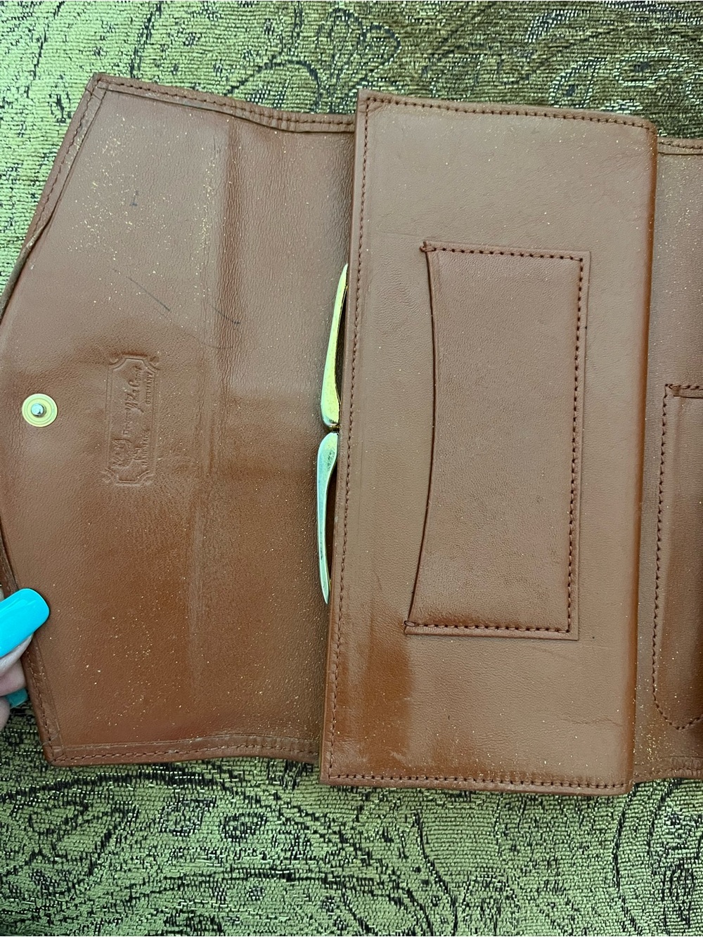 Vintage MCM Cognac Visetos Monogram backpack and wallet set - Picture 10 of 11